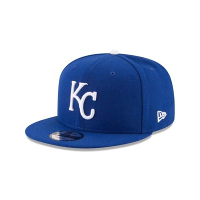 Blue Kansas City Royals Hat - New Era MLB Team Color Basic 9FIFTY Snapback Caps USA9604528